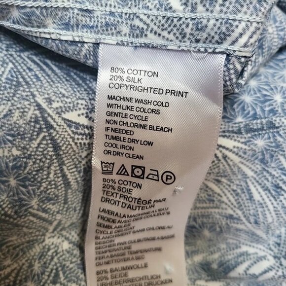 Tommy Bahama Mirror Palms Long Sleeve Button Down Shirt Sz Lg - Picture 8 of 8